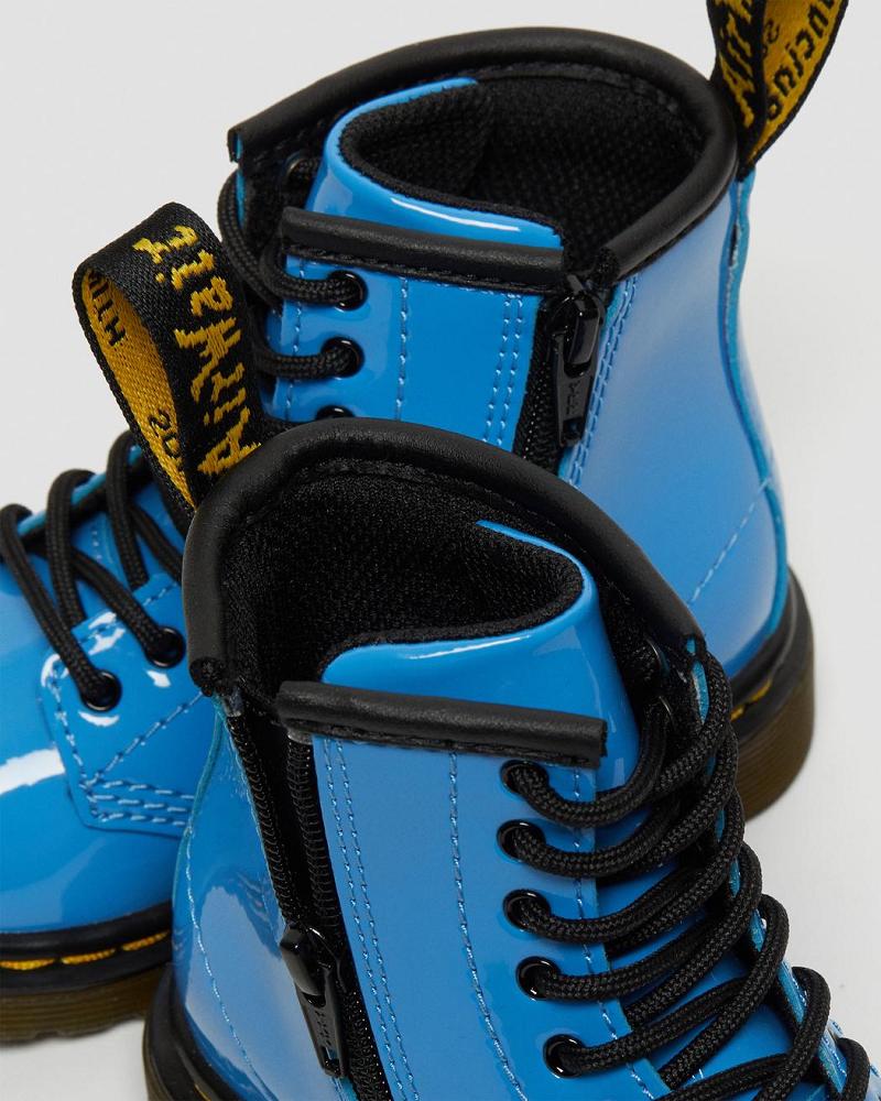 Dr Martens Toddler 1460 Patent Lær Snørestøvletter Barn Blå | Norge 124LIS